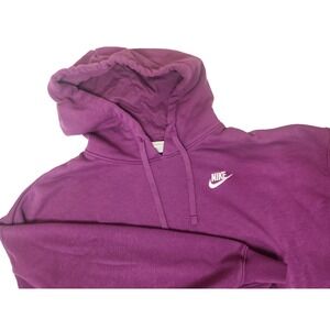 Nike Oversized Crop Purple Hoodie Womens Size Medium
